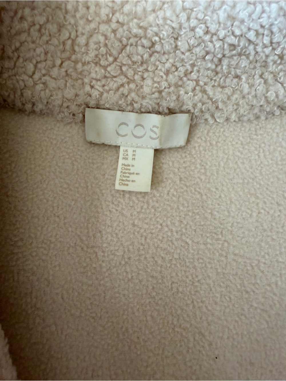 COS Cream Sherpa Jacket - Picture 4 of 8